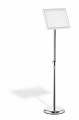Durable 479823 Uchwyt na znak i stojak informacyjny A4 Aluminium, Plastik, Stal Srebrny - 2923839