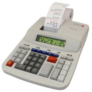 Olympia CPD 512 kalkulator Desktop Kalkulator z funkcją druku Biały