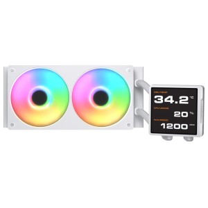 COUGAR CGR-PSDVPRGB-W-240 Procesor Chłodnica cieczy all-in-one 12 cm Biały