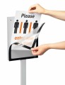Durable 501357 znak informacyjny List Szary Metal, Plastik 1 szt. - 2923872