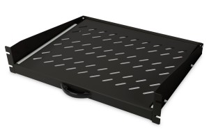 Digitus Wysuwana półka do stałego montażu na przednich profilach montażowych 483 mm (19")