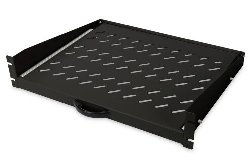 Digitus Wysuwana półka do stałego montażu na przednich profilach montażowych 483 mm (19") - 2937542