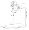 Equip 650126 uchwyt / stojak do monitorów 81,3 cm (32") Biurko Czarny - 2940412
