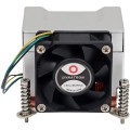 Inter-Tech Q-5 Procesor Radiator 6 cm Czarny, Srebrny 1 szt. - 2924015