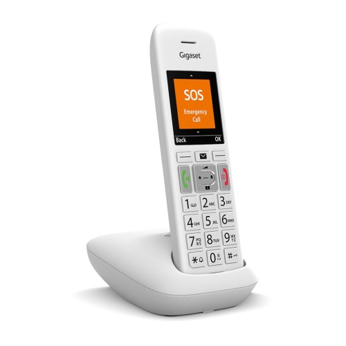 Gigaset E390 Telefon analogowy/DECT Nazwa i identyfikacja dzwoniącego Biały - 2940973