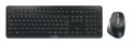 CHERRY Stream desktop ultimate klawiatura Dołączona myszka Dom/Biuro USB + RF Wireless + Bluetooth QWERTZ Niemiecki Czarny - 2934622