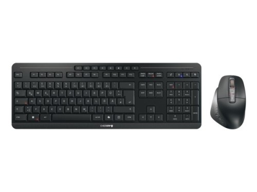 CHERRY Stream desktop ultimate klawiatura Dołączona myszka Dom/Biuro USB + RF Wireless + Bluetooth QWERTZ Niemiecki Czarny - 2934622