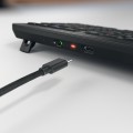CHERRY Stream desktop ultimate klawiatura Dołączona myszka Dom/Biuro USB + RF Wireless + Bluetooth QWERTZ Niemiecki Czarny - 2934637
