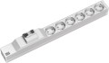 Bachmann 333.411 rozdzielacz zasilania PDU 6 x gniazdo sieciowe 1U Szary, Srebrny - 2926871