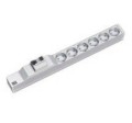 Bachmann 333.411 rozdzielacz zasilania PDU 6 x gniazdo sieciowe 1U Szary, Srebrny - 2926870