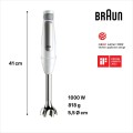 Braun MultiQuick 7 MQ7035IWH 0,6 l Blender immersyjny 1000 W Stal nierdzewna, Biały - 2920448