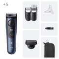 Braun BeardTrimmer 7 BT7520 Bateria 40 2 cm Mokry & Suchy Czarny, Niebieski - 2919044