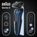 Braun Series 6 61-B1500s Golarka foliowa Przycinarka Niebieski - 2920152