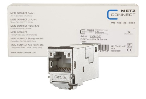 METZ CONNECT 130910-Z wtyczka RJ-45 Metaliczny - 2937492