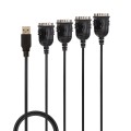 Lindy 42675 kabel równoległy Czarny 0,94 m USB Typu-A DB-9 - 2926487