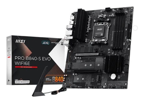 MSI Pro B840-S EVO WIFI6E AMD B840 Gniazdo AM5 ATX - 2936168
