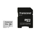 SD microSD Card  16GB Transcend SDHC USD300S-A w/Adapter - 2934475