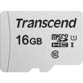 SD microSD Card  16GB Transcend SDHC USD300S-A w/Adapter - 2934474