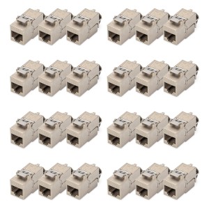 Digitus Moduł Keystone CAT 6A, ekranowany z inteligentnym menedżerem kabli, zestaw (24 szt.)