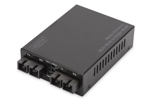 Digitus Konwerter medialny SC/SC Fast Ethernet wielomodowy/ jednomodowy - 2928078