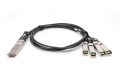 Digitus Kabel bezpośrednio podłączany 40G QSFP+ do 4 x SFP+ 2 m - 2926205