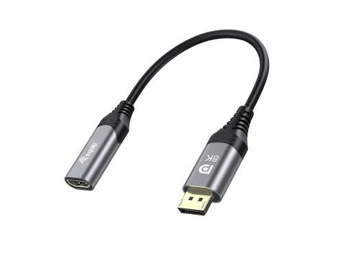 Equip 133446 adapter kablowy 0,15 m DisplayPort HDMI Czarny, Szary - 2925881