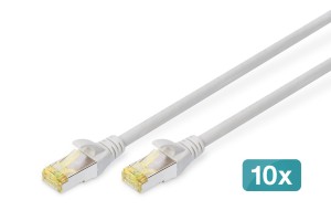 Digitus Kabel krosowy CAT 6A S/FTP, 10 sztuk