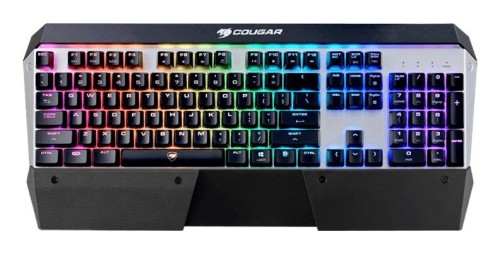 COUGAR CGR-WM1MB-ATR klawiatura Gaming USB QWERTY Angielski Aluminium, Czarny - 2934714