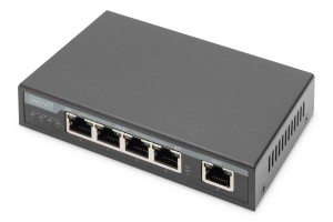 Digitus 4-portowy Gigabit 4PPoE Przedłużacz/Extender, 802.3at, 60 W