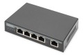 Digitus 4-portowy Gigabit 4PPoE Przedłużacz/Extender, 802.3at, 60 W - 2928018