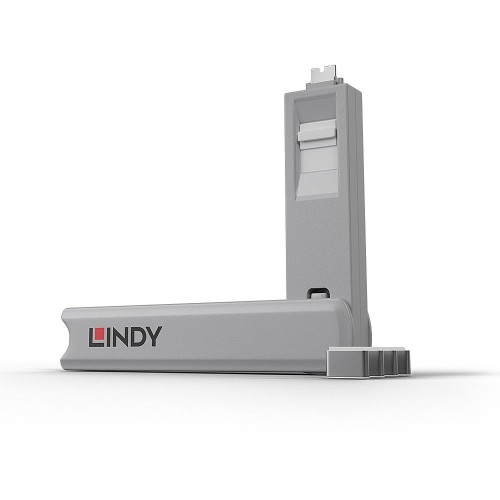 Lindy 40427 bloker portów Blokada portu + klucz USB Type-C Biały 5 szt. - 2926458