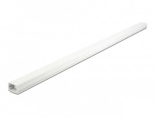 DeLOCK Korytko kablowe z pokrywą 22 x 15 mm - długość 1 m białe - 2926102