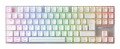 CHERRY MX 8.2 Pro TMR Wireless klawiatura Gaming USB + RF Wireless + Bluetooth QWERTZ Niemiecki Srebrny, Biały - 2934675