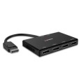 Lindy 38431 huby i koncentratory DisplayPort Czarny - 2926184