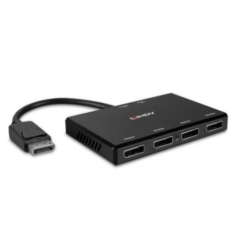 Lindy 38431 huby i koncentratory DisplayPort Czarny - 2926184
