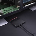 Lindy 38431 huby i koncentratory DisplayPort Czarny - 2926188
