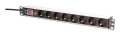 Digitus DN-95436 rozdzielacz zasilania PDU 8 x gniazdo sieciowe 1U Czarny, Srebrny - 2928492