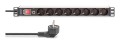 Digitus DN-95436 rozdzielacz zasilania PDU 8 x gniazdo sieciowe 1U Czarny, Srebrny - 2928494