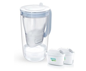 Dzbanek filtrujący Brita Glass+2 wkłady MaxtraPro PP (niebieski; 2,5l)