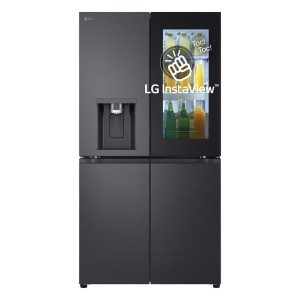 Lodówka Side-By-Side LG GMG960EVJE Multi Door 179cm Essence Black Steel czarny mat Total NoFrost podajnik wody