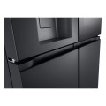 Lodówka Side-By-Side LG GMG960EVJE Multi Door 179cm Essence Black Steel czarny mat Total NoFrost podajnik wody - 2960829