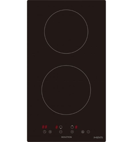 Płyta indukcyjna MPM-30-IM-12/N, czarna, szer. 30cm, możliwość zabudowy na równi z blatem, poziom mocy - 1 do 9 - 2961236