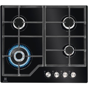 Płyta gazowa ELECTROLUX KGG64362K 60 cm | 4 palniki | ruszty żeliwne | zapłon elektryczny | czarny