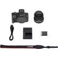 Canon Aparat bezlusterkowy EOS R100 + obiektyw RF-S 18-45mm F4.5-6.3 IS STM Megapiksel 24,1 MP Czułość ISO (maks.) 12800 Przekątna wyświetlacza 3,0 Sieć Wi-Fi Automatyczny, ręczny Matryca CMOS Czarny - 2961824