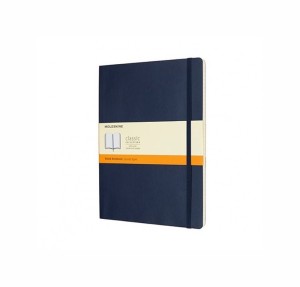 MOLESKINE Notes  XL (19x25cm) w linie, miękka oprawa, sapphire blue, 192 strony, niebieski