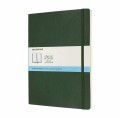 MOLESKINE Notes  XL (19x25cm) w kropki, miękka oprawa, myrtle green, 192 strony, zielony - 2961835