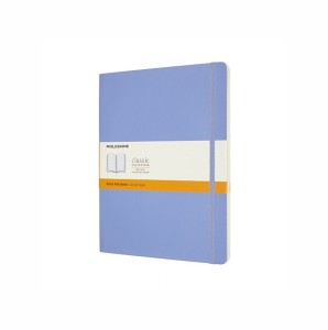 MOLESKINE Notes Classic XL (19x25 cm) w linie, miękka oprawa, hydrangea blue, 192 strony, niebieski