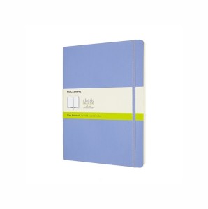 MOLESKINE Notes Classic XL (19x25 cm), gładki, miękka oprawa, hydrangea blue, 192 strony, niebieski