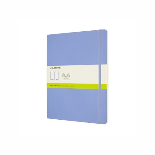 MOLESKINE Notes Classic XL (19x25 cm), gładki, miękka oprawa, hydrangea blue, 192 strony, niebieski - 2961845