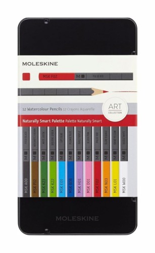 MOLESKINE Zestaw kredek 12 kolorów w metalowym pudełku - 2961893